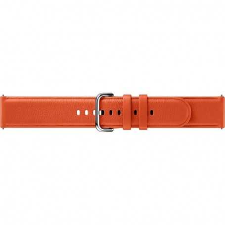 Correa de Piel Band 20 mm para Reloj Smartwatch Samsung Galaxy Watch Active 2 Color Naranja Modelo ET-SLR82MO