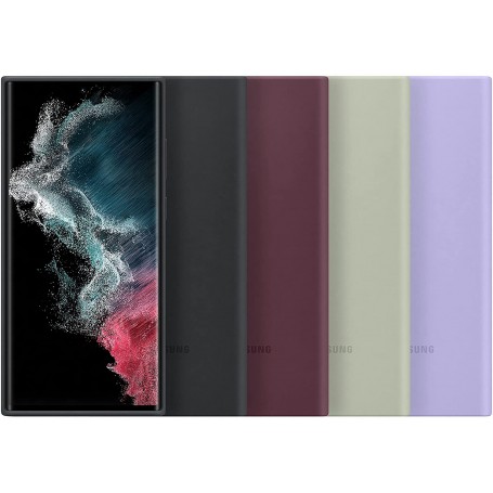 Funda Samsung de Silicona para Galaxy S22 Ultra Verde Oliva Modelo EF-PS908TM | Estado Como Nuevo | Outlet