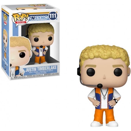 Figura Funko Pop! Rocks Justin Timberlake Modelo 111 | 34538 | Caja Dañada Outlet