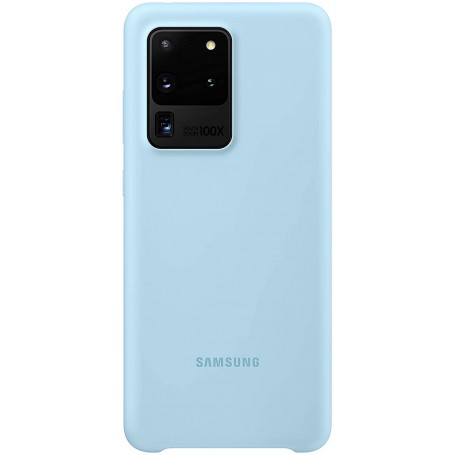 Funda Samsung Silicona para Galaxy S20 Ultra En Azul Cielo EF-PG988TL | Estado Como Nuevo | Outlet