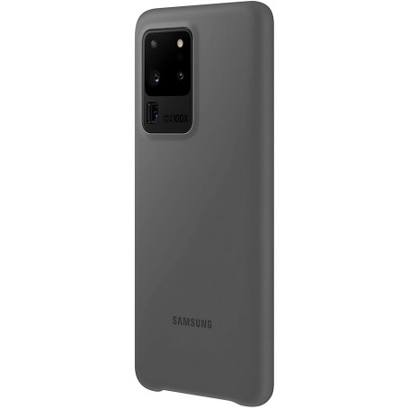 Funda Samsung Silicona Para Galaxy S20 Ultra Color Gris Modelo EF-PG988TJ | Estado Como Nuevo| Outlet