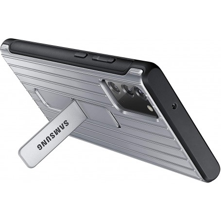 Funda con pie Standing Cover Samsung Galaxy Note 20 Plata Modelo EF-RN980CS
