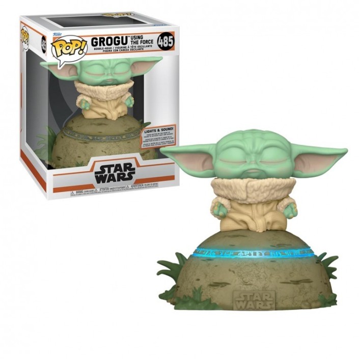 Figura Funko Pop! Star Wars Grogu usando La...