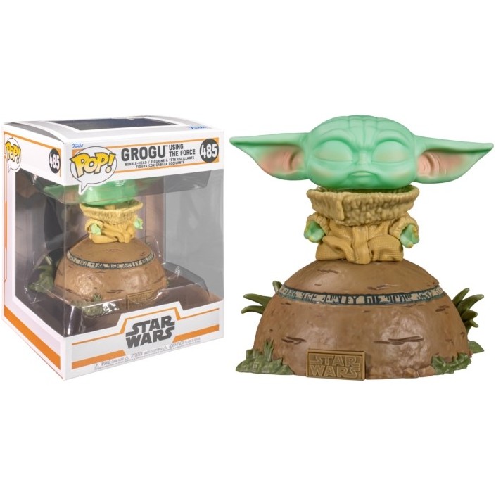 Figura Funko Pop! Star Wars Grogu usando La...