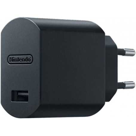 Cargador Nintendo USB AC Nuevo Negro