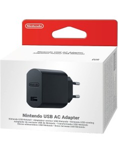 Cargador Nintendo USB AC Nuevo Negro