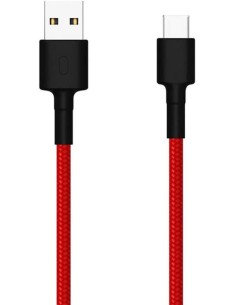 Cable Xiaomi conexión USB C 1 metro Trenzado color Rojo...