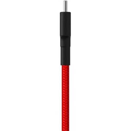 Cable Xiaomi conexión USB C 1 metro Trenzado color Rojo Modelo SJX10ZM Sin Embalaje