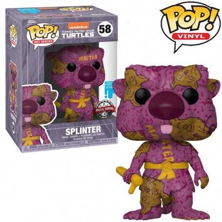 Figura Funko Pop! Nickelodeon Comic Teenage Mutant Tortugas Ninja Splinter Modelo 58 | 60107 Art Series