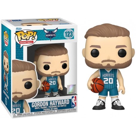 Figura Funko Pop! Baloncesto NBA Charlotte Hornets Gordon Hayward Modelo 123 | 59263 | Caja Dañada Outlet