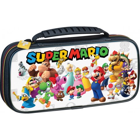 Funda para Nintendo Switch Modelo Súper Mario con amigos Color Gris