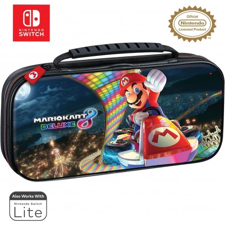 Funda para Nintendo Switch Modelo Mario Kart Deluxe 8 Color Gris