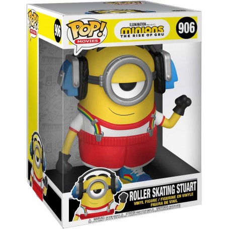 Figura Funko Pop! Películas Minions Roller Skating Stuart Modelo 906 | 47811 Gigante 25 cms