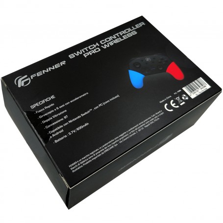Mando Fenner Inalámbrico Pro para Para Nintendo SwitchNegro Rojo Azul