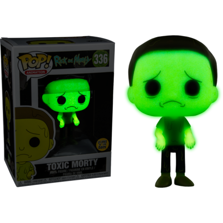 Figura Funko Pop! Animación Rick & Morty Toxic Morty Modelo 336 | 28791 Brilla en la oscuridad