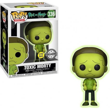 Figura Funko Pop! Animación Rick & Morty Toxic Morty Modelo 336 | 28791 Brilla en la oscuridad