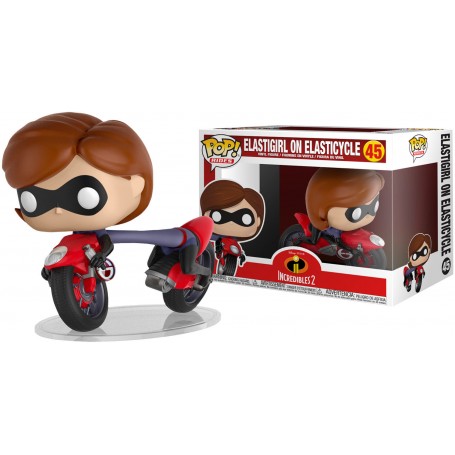 Figura Funko Pop! Rides Los Increibles Mujer Elástica en Moto Elástica Modelo 45 | 29955