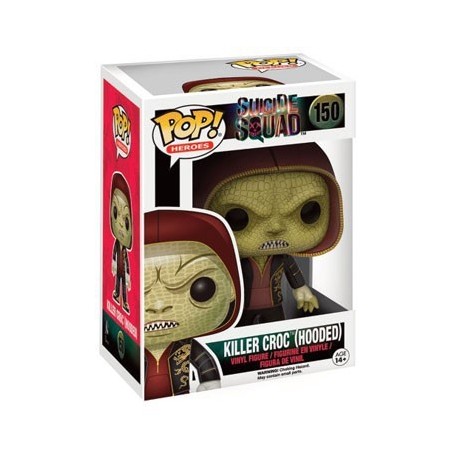 Figura Funko Pop! DC Héroes Escuadrón Suicida Killer Croc (Hooded) Modelo 150 | 11438