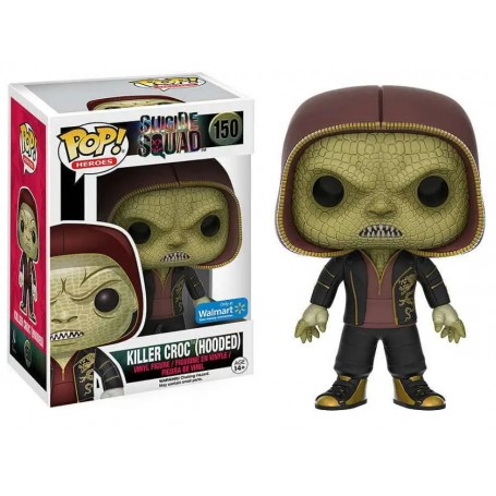 Figura Funko Pop! DC Héroes Escuadrón Suicida Killer Croc (Hooded) Modelo 150 | 11438