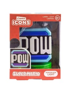 Lámpara de Led Paladonde Súper Mario Bros Modelo Pow Block 2