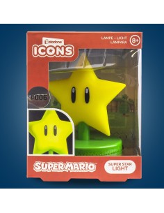Lámpara de Led Paladonde Súper Mario Bros Modelo Super Star 2