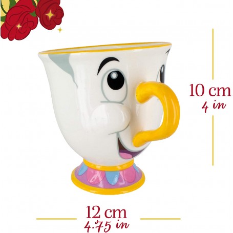 Taza de cerámica Paladone La Bella y La Bestia Modelo Chip