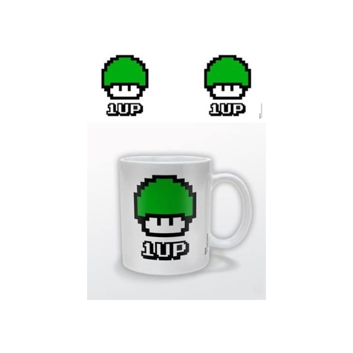 Taza de cerámica Pyramid Súper Mario 1 Up