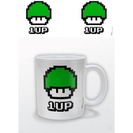Taza de cerámica Pyramid Súper Mario 1 Up