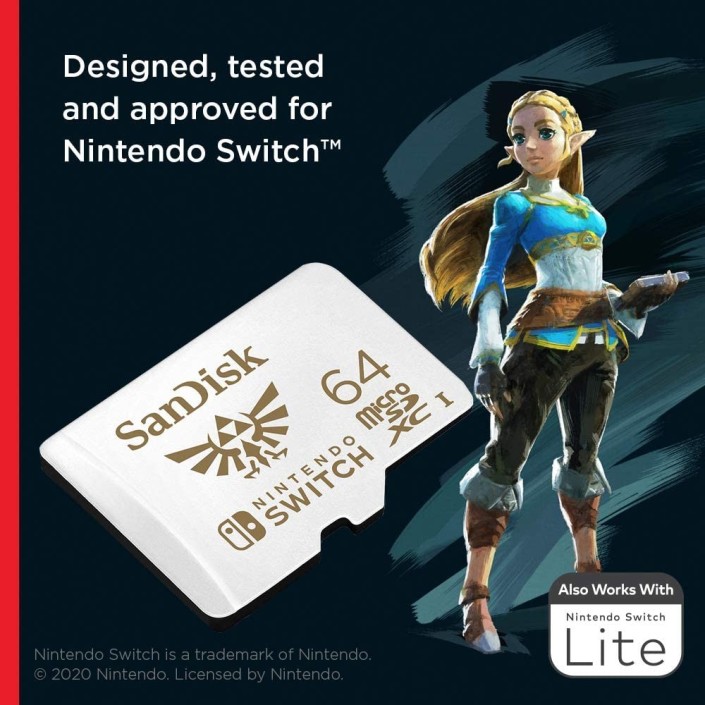 Tarjeta Switch Micro SDXC SanDisk 64Gb