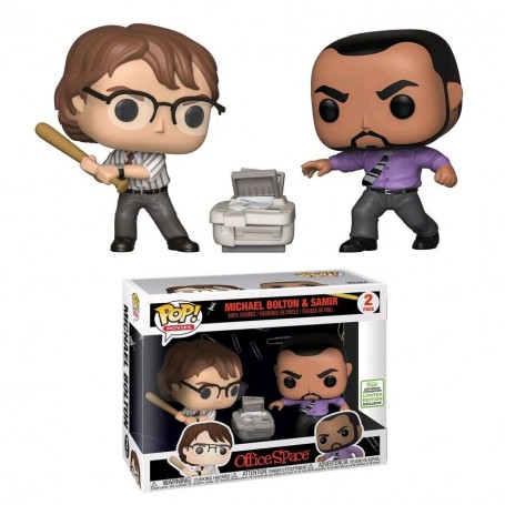 Figura Funko Pop! Películas Office Space Michael Bolton & Samir Pack-2 | 36968 Edición Exclusiva Limitada