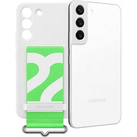 Funda Samsung de Silicona con Correa para Galaxy S22 Blanca Modelo  EF-GS901TW | Estado Como Nuevo | Outlet