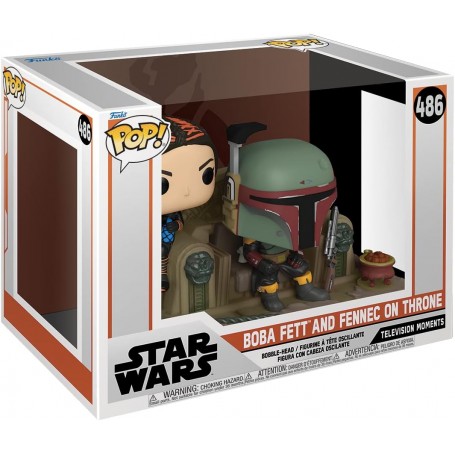 Figura Funko Pop! Moment Star Wars Boba Fett y Fennec en Trono Modelo 486| 58391