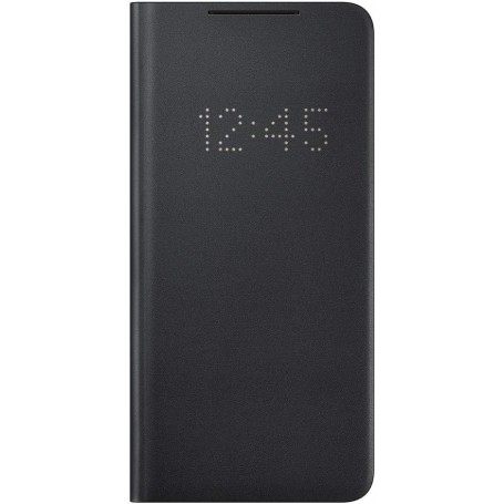 Funda Samsung Led View Para Galaxy S21 Plus Color Negro Modelo EF-NG996PB