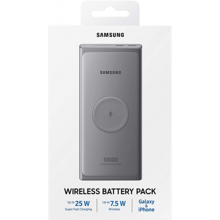 Samsung Batería Portátil Powerbank Inalámbrica USB-C 10.000 mAh Modelo EB-U3300XJ Gris | Outlet | Estado Como Nuevo