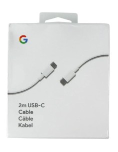 Cable de Carga Google USB A a USB C 1 metro Blanco Modelo... 2
