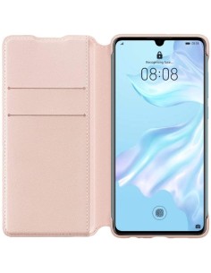 Funda Wallet de Piel Huawei P30 Color Rosa Modelo 51992856 2