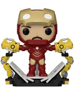 Figura Funko Pop! Deluxe Marvel Iron Man con Gantry...