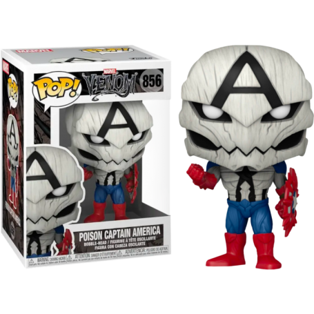 Figura Funko Pop! Marvel Venom Poison Capitán América Modelo 856 | 56276