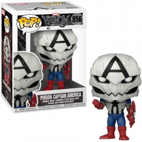 Figura Funko Pop! Marvel Venom Poison Capitán América Modelo 856 | 56276