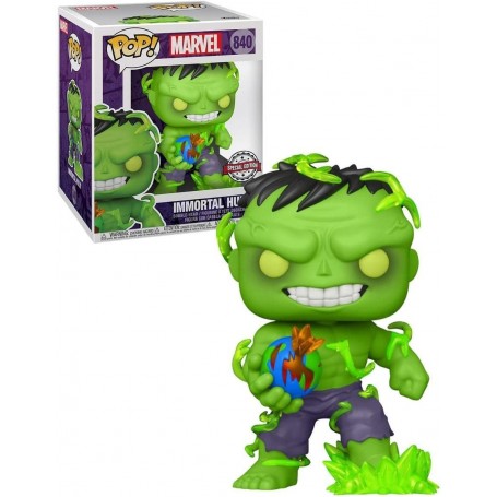 Figura Funko Pop! Marvel Inmortal Hulk Modelo 840 | 55638 Edición Especial Chase Edition Brilla en la Oscuridad