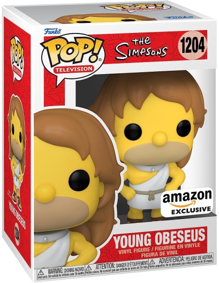 Figura Funko Pop! Televisión Los Simpsons Young Obeseus Homer Modelo 1204 | 60119 Edición Exclusiva