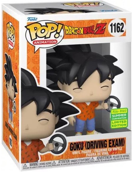 Figura Funko Pop! Bola de Dragón Z Goku (Examen de conducir) Modelo 1162 | 65237 Edición Limitada Convención Verano 2022