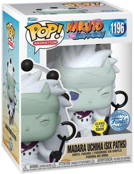 Figura Funko Pop! Animación Naruto Shippuden Madara Uchiha (Six Path) Modelo 1196 | 60333 Brilla en la Oscuridad