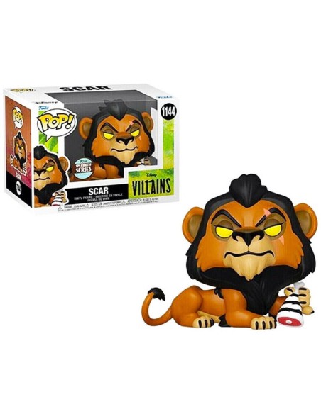 Figura Funko Pop! Disney Villanos Scar Modelo 1144 | 58934 Serie Especial