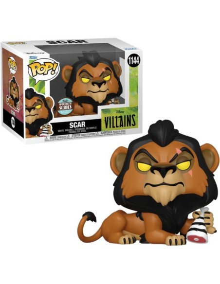 Figura Funko Pop! Disney Villanos Scar Modelo 1144 | 58934 Serie Especial