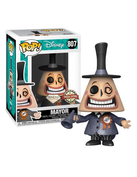 Figura Funko Pop! Disney Pesadilla antes de Navidad Alcalde Modelo 807 | 57469 Edición Especial Diamond Collection