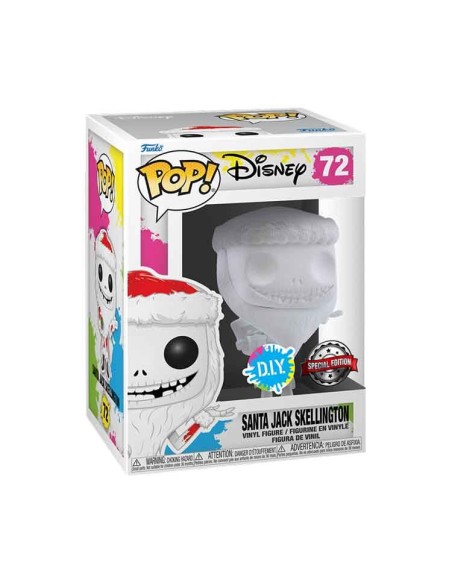 Figura Funko Pop! Disney Santa Jack Skellington Modelo 72 | 57961 Edición Especial D.I.Y.