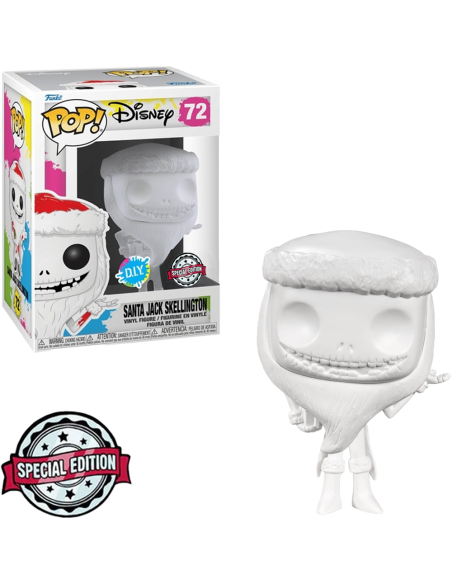 Figura Funko Pop! Disney Santa Jack Skellington Modelo 72 | 57961 Edición Especial D.I.Y.