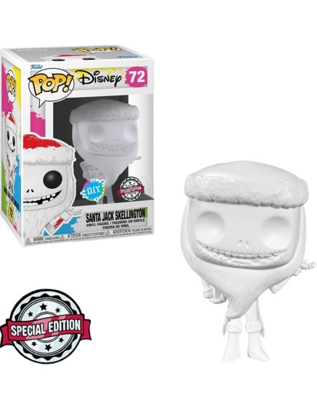Figura Funko Pop! Disney Santa Jack Skellington Modelo 72 | 57961 Edición Especial D.I.Y.