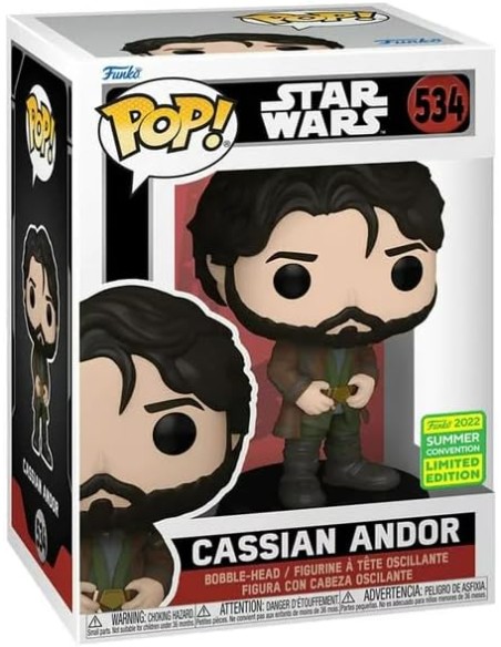 Figura Funko Pop! Star Wars Cassian Andor Modelo 534 | 65333 Edición Limitada Convención Verano 2022